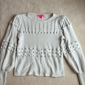 Lilly Pulitzer Light Grey Sweater